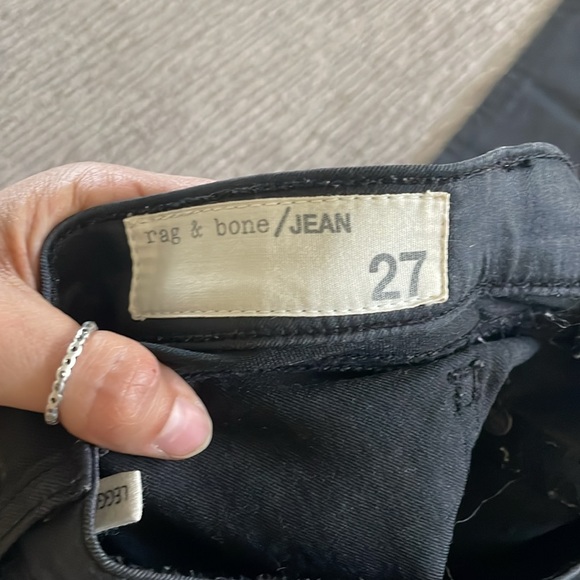 Rag & Bone leggings jeans in charcoal grey - Picture 8 of 9